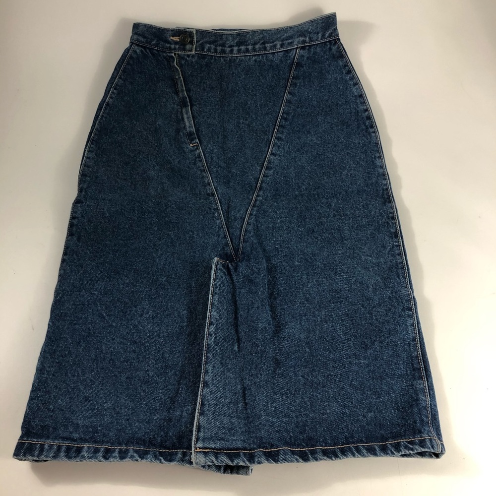 High waist vintage denim jean skirt 11 Jordache